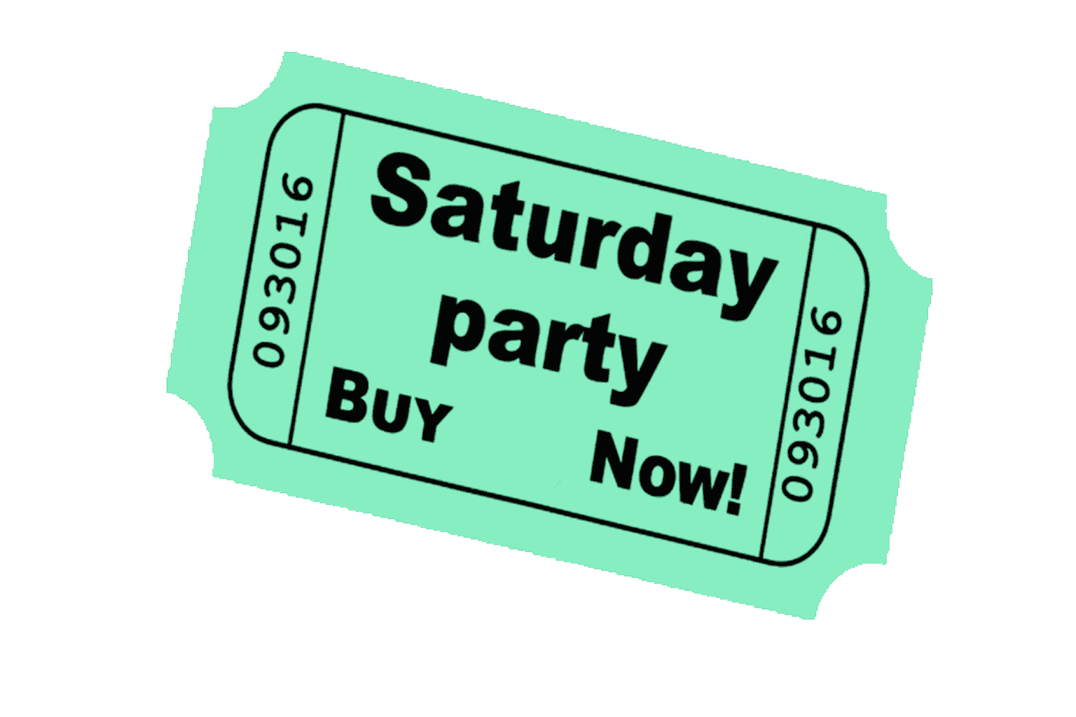 Ticket to the Saturday night party, presented by Rollerblade